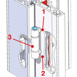 ferrage triple broche carlis pour fenetre pvc