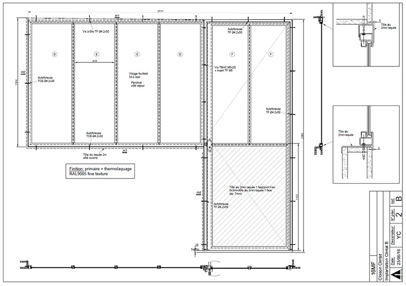 Plan de conception metallerie