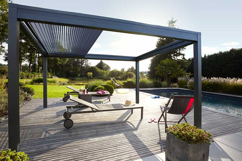 Pergola stores bioclimatiques