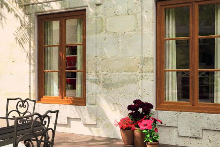 ambiance extérieure fenêtres bois